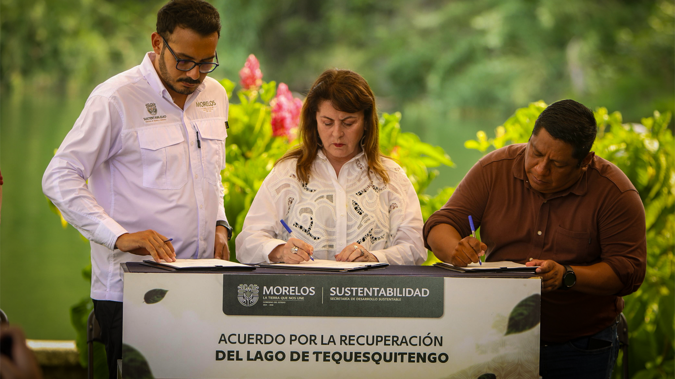 ACUERDAN PLAN PARA RESCATE DEL LAGO DE TEQUESQUITENGO