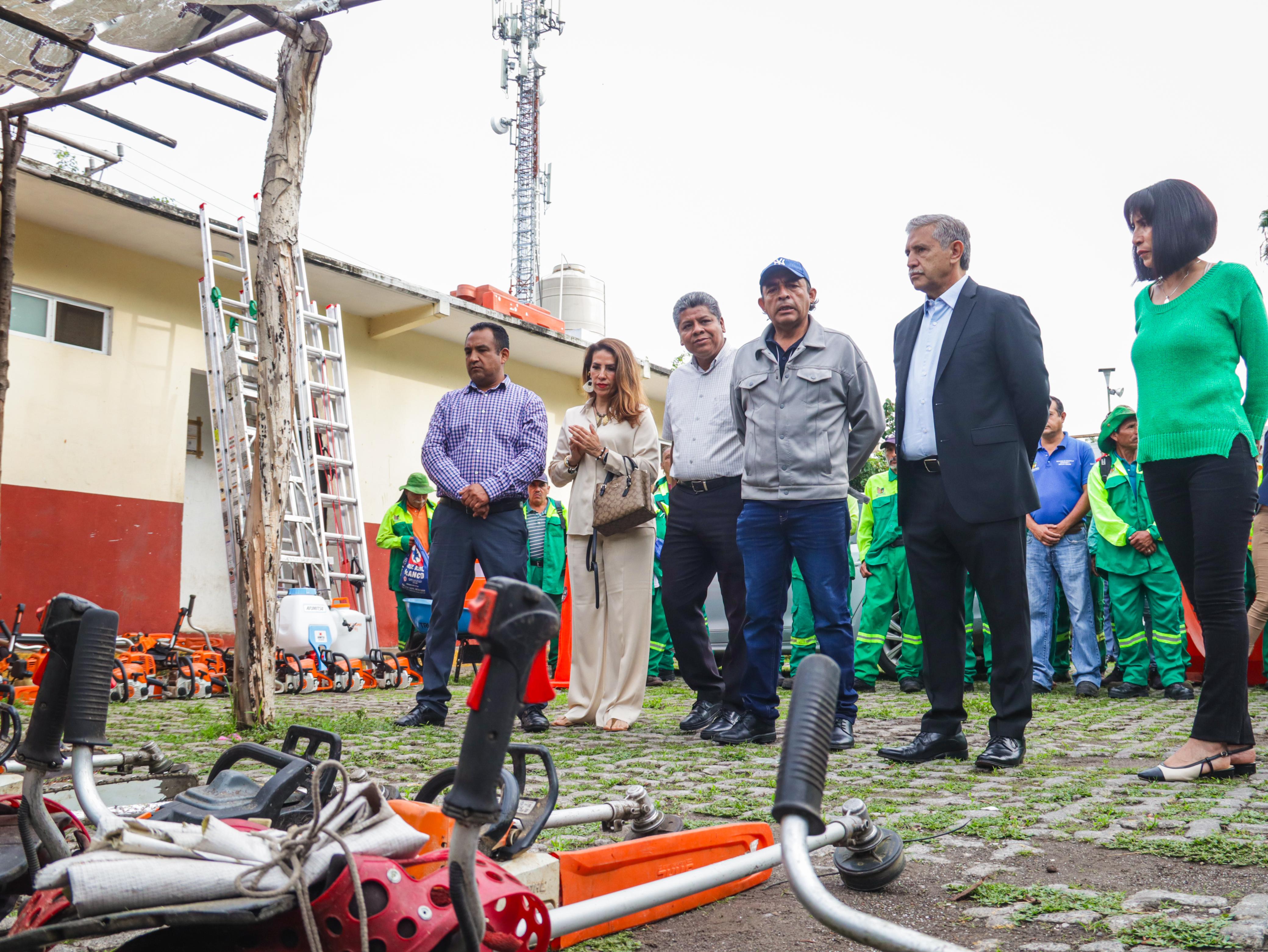 FORTALECE URIÓSTEGUI COMPROMISO CON TRABAJADORES DE PARQUES Y JARDINES EN CUERNAVACA