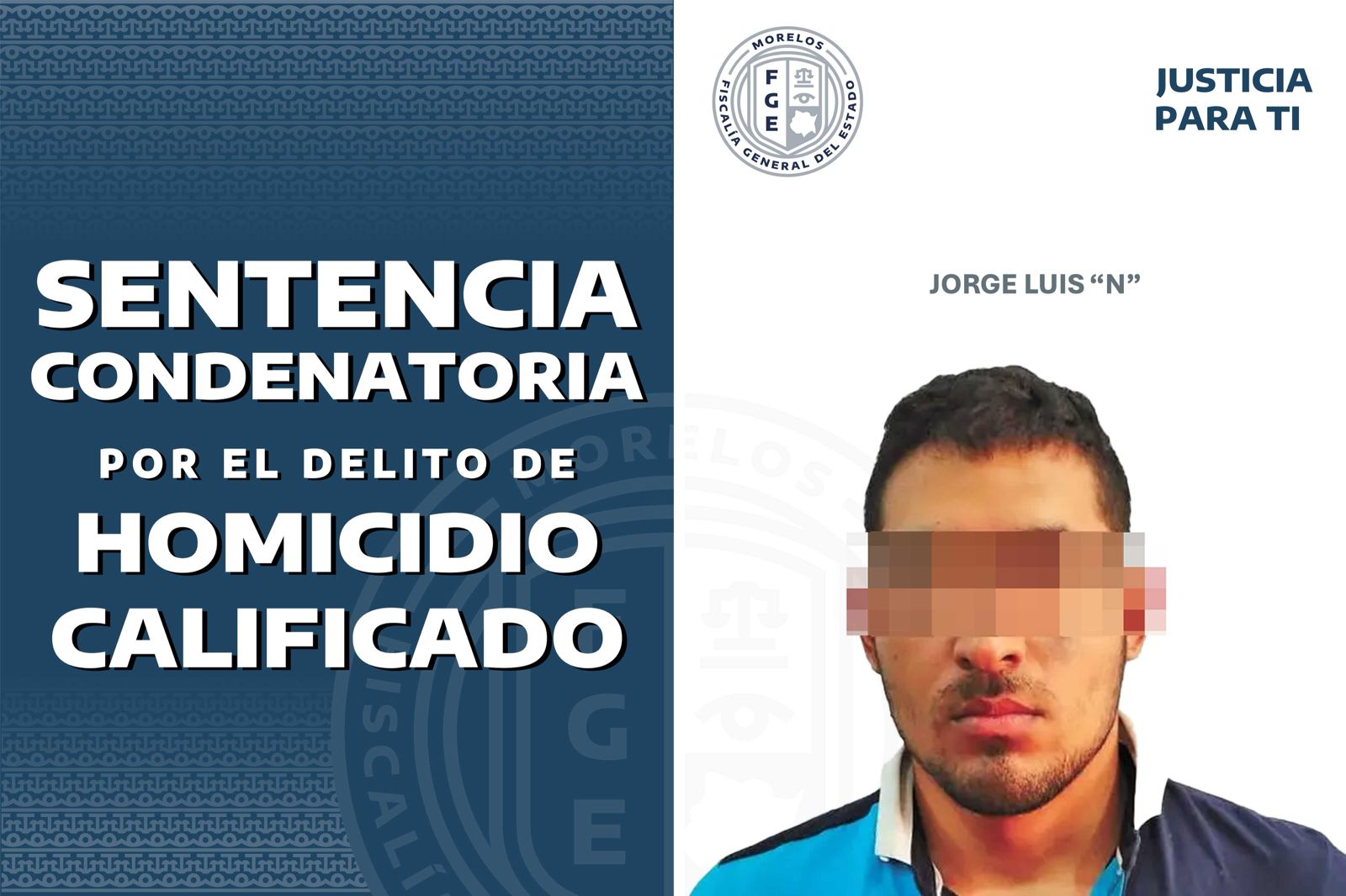 MORELOS: 25 AÑOS DE PRISIÓN POR DOBLE HOMICIDIO EN TLAQUILTENANGO
