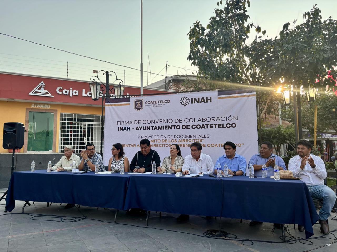 FORMALIZAN INAH Y COATETELCO CONVENIO PARA PROTEGER PATRIMONIO CULTURAL
