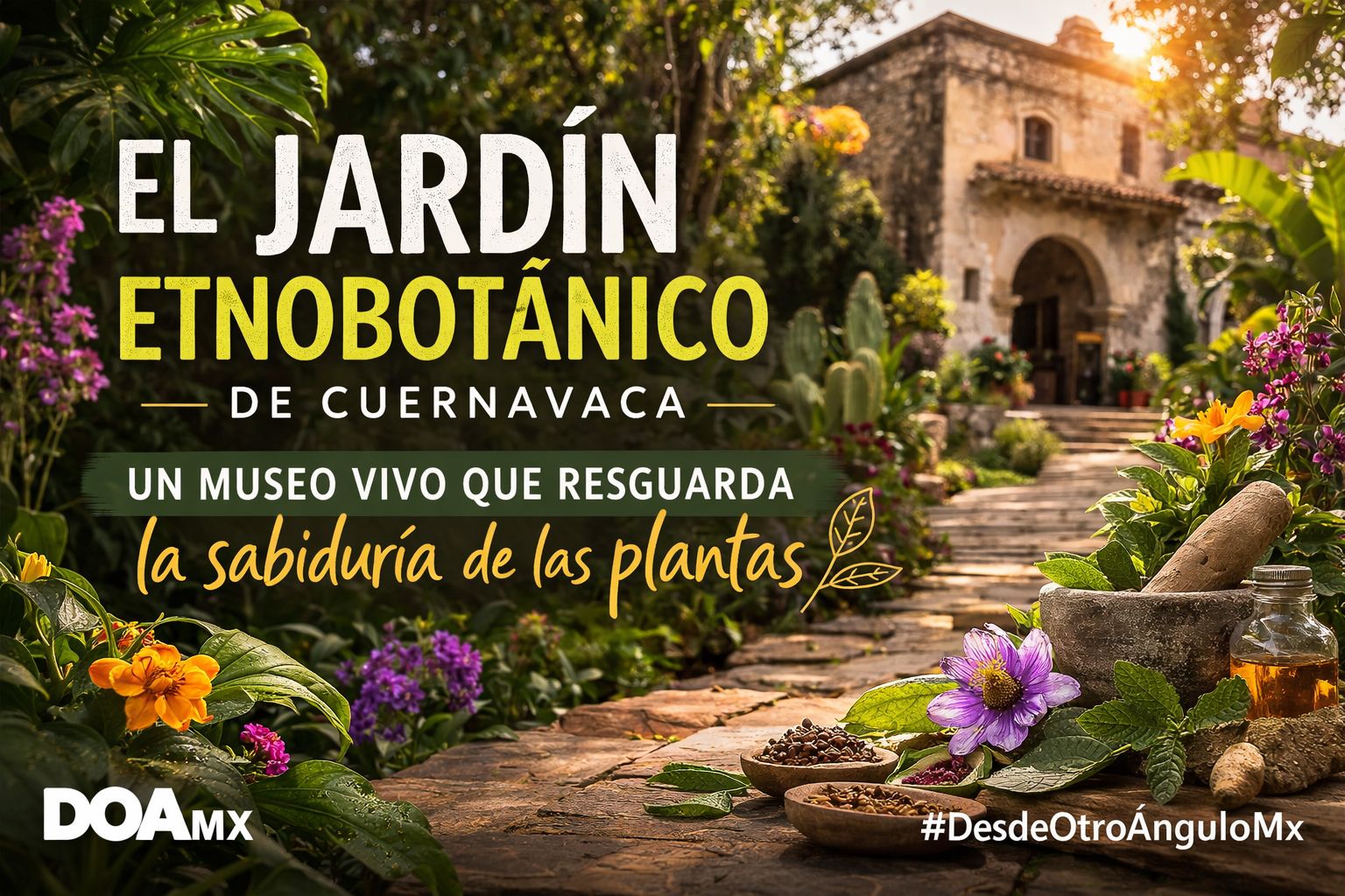 UN PEDACITO VERDE EN CUERNAVACA: EL JARDÍN ETNOBOTÁNICO QUE GUARDA LA SABIDURÍA DE LAS PLANTAS