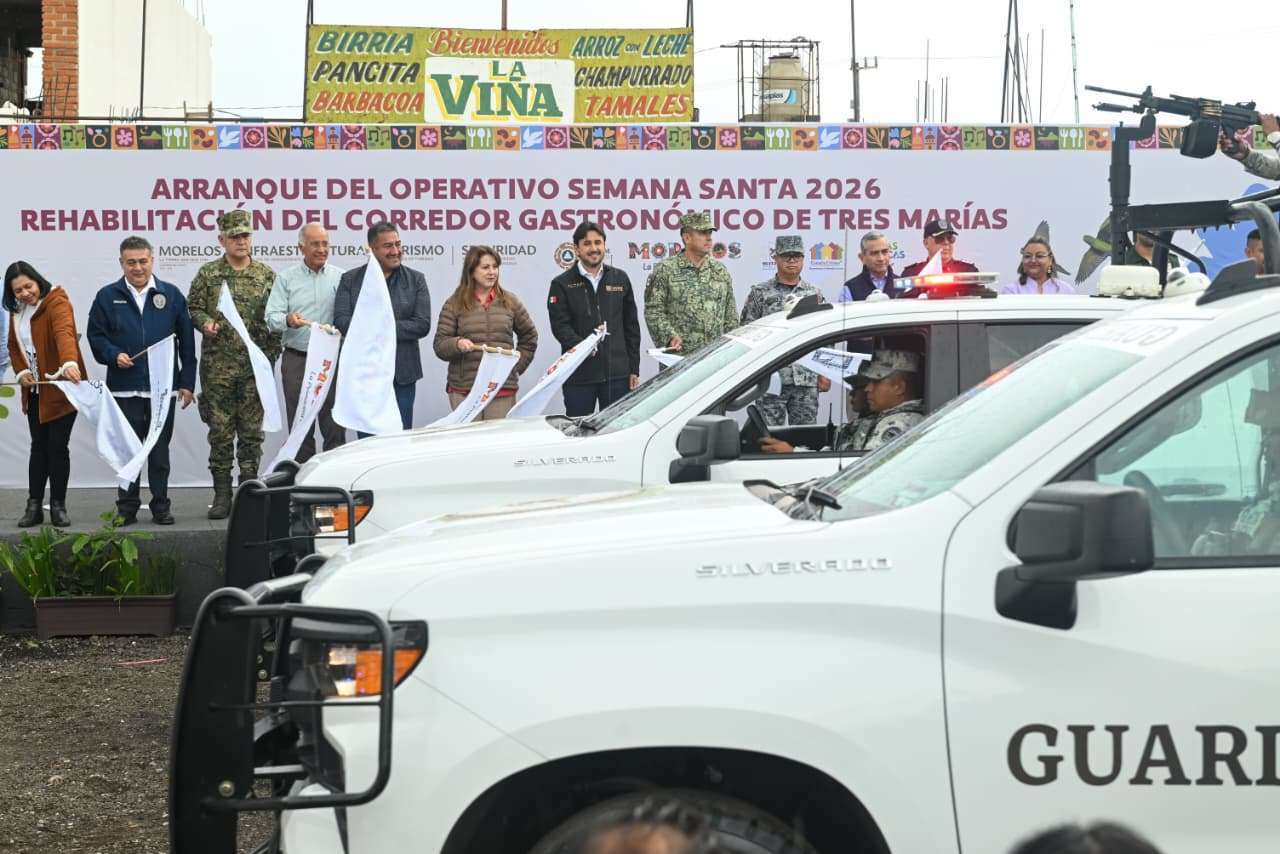 RENUEVAN CORREDOR DE TRES MARÍAS Y ARRANCA OPERATIVO DE SEMANA SANTA EN MORELOS