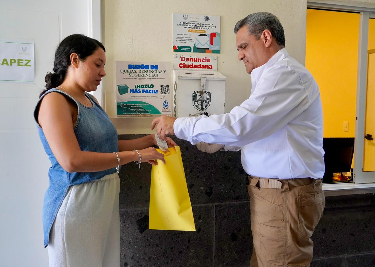 REVISA EMILIANO ZAPATA BUZONES CIUDADANOS DE DENUNCIA Y SUGERENCIAS