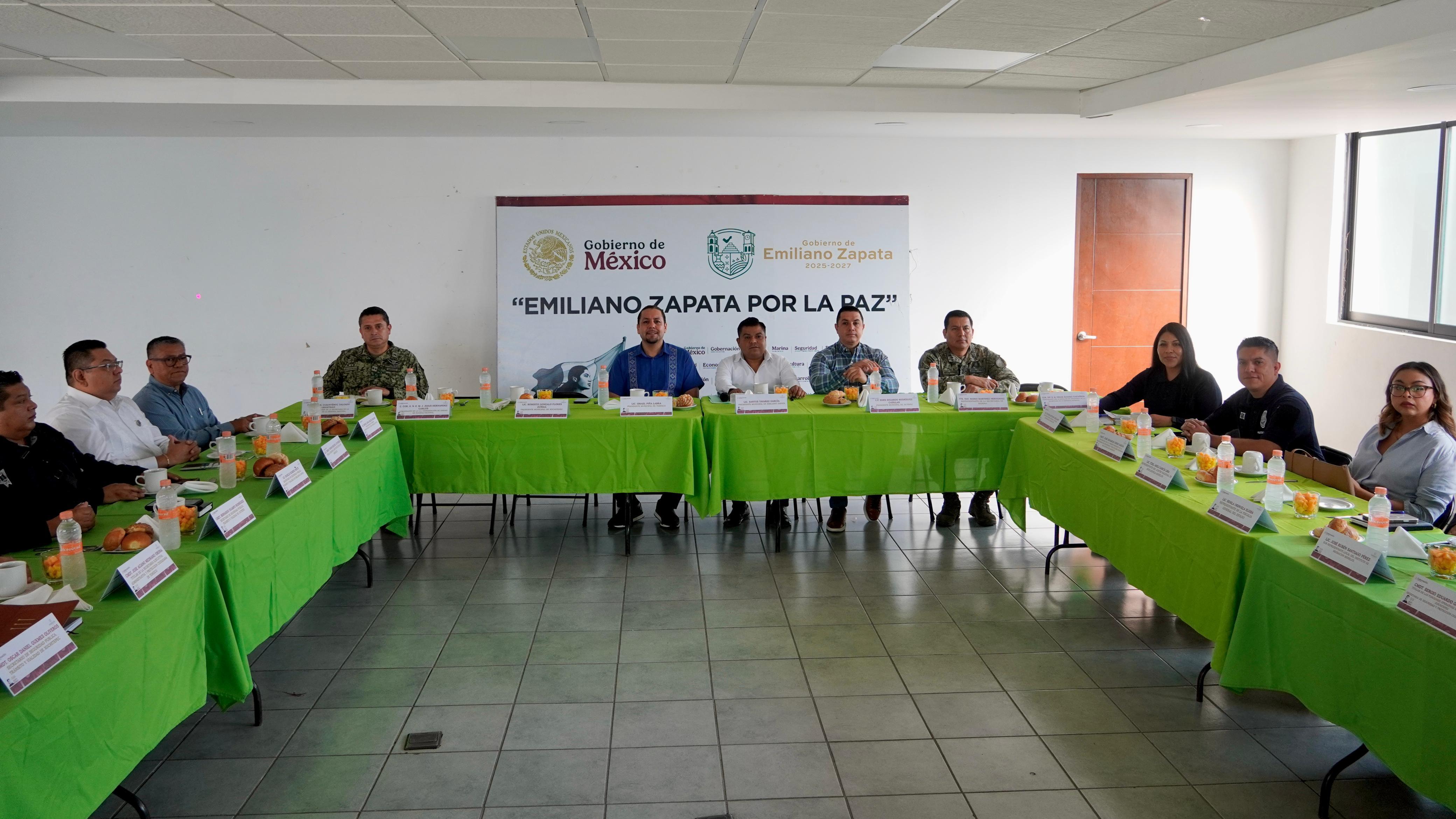 EMILIANO ZAPATA RECIBE MESA REGIONAL DE SEGURIDAD PARA REFORZAR VIGILANCIA