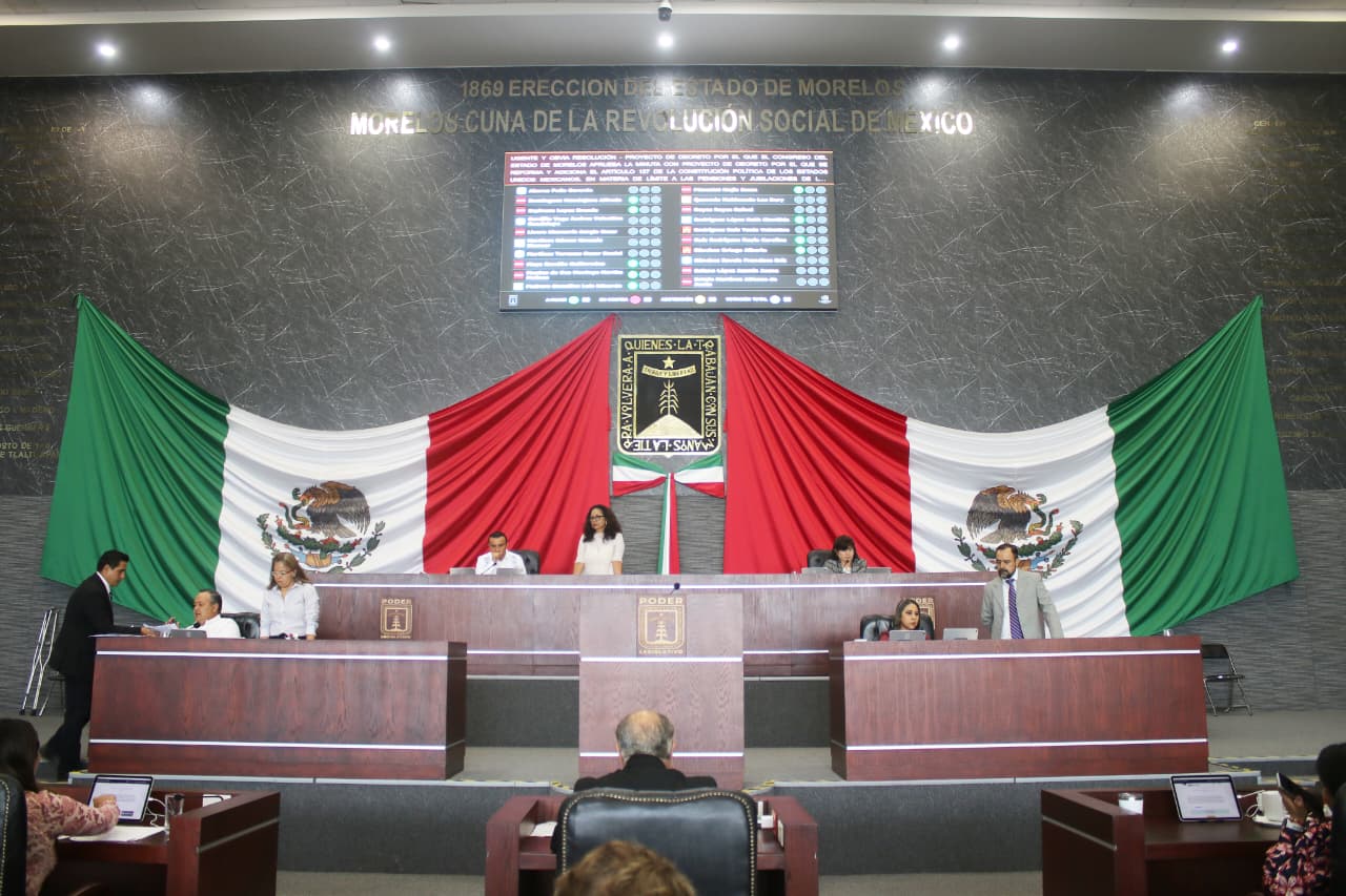 AVALA CONGRESO DE MORELOS REFORMAS DEL “PLAN B” Y TOPE A PENSIONES