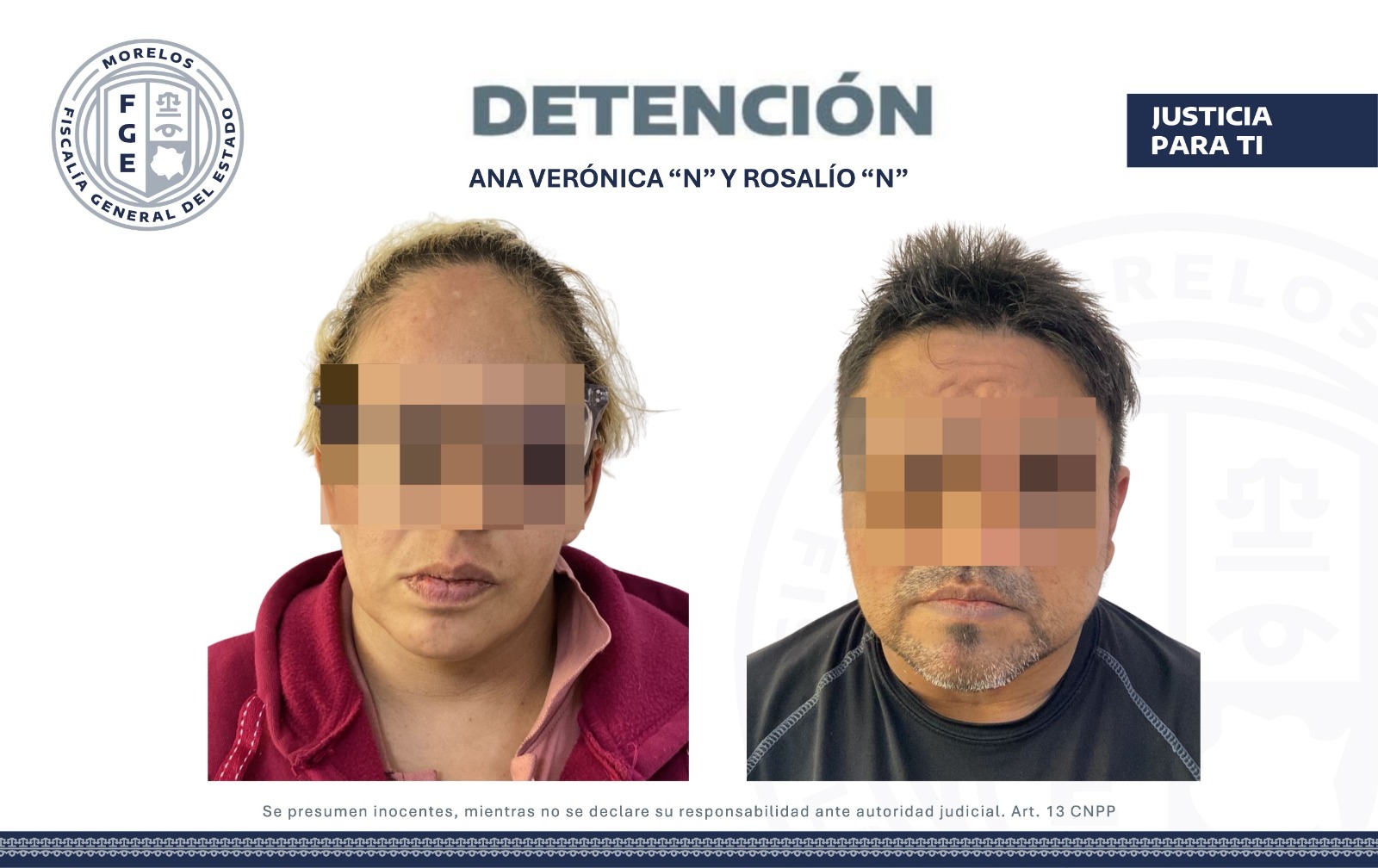 CATEAN VIVIENDA EN JIUTEPEC POR PRESUNTA TRATA; DETIENEN A PAREJA Y RESCATAN A MUJER