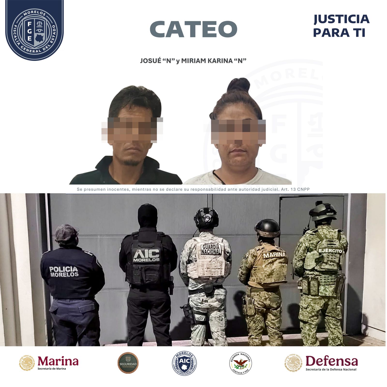 CATEAN CASAS EN CUAUTLA Y YAUTEPEC UTILIZADAS COMO CENTRO DE DISTRIBUCIÓN DE DROGAS Y ALMACÉN DE ARMAS