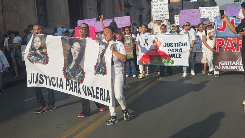 “¡Justicia para Valeria!”: marchan en Morelia tras muerte de adolescente de 15 años