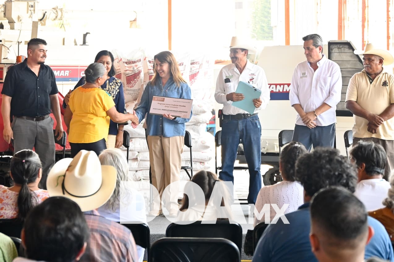 Morelos apuesta por el arroz: anuncian apoyos, drones y maquinaria para productores
