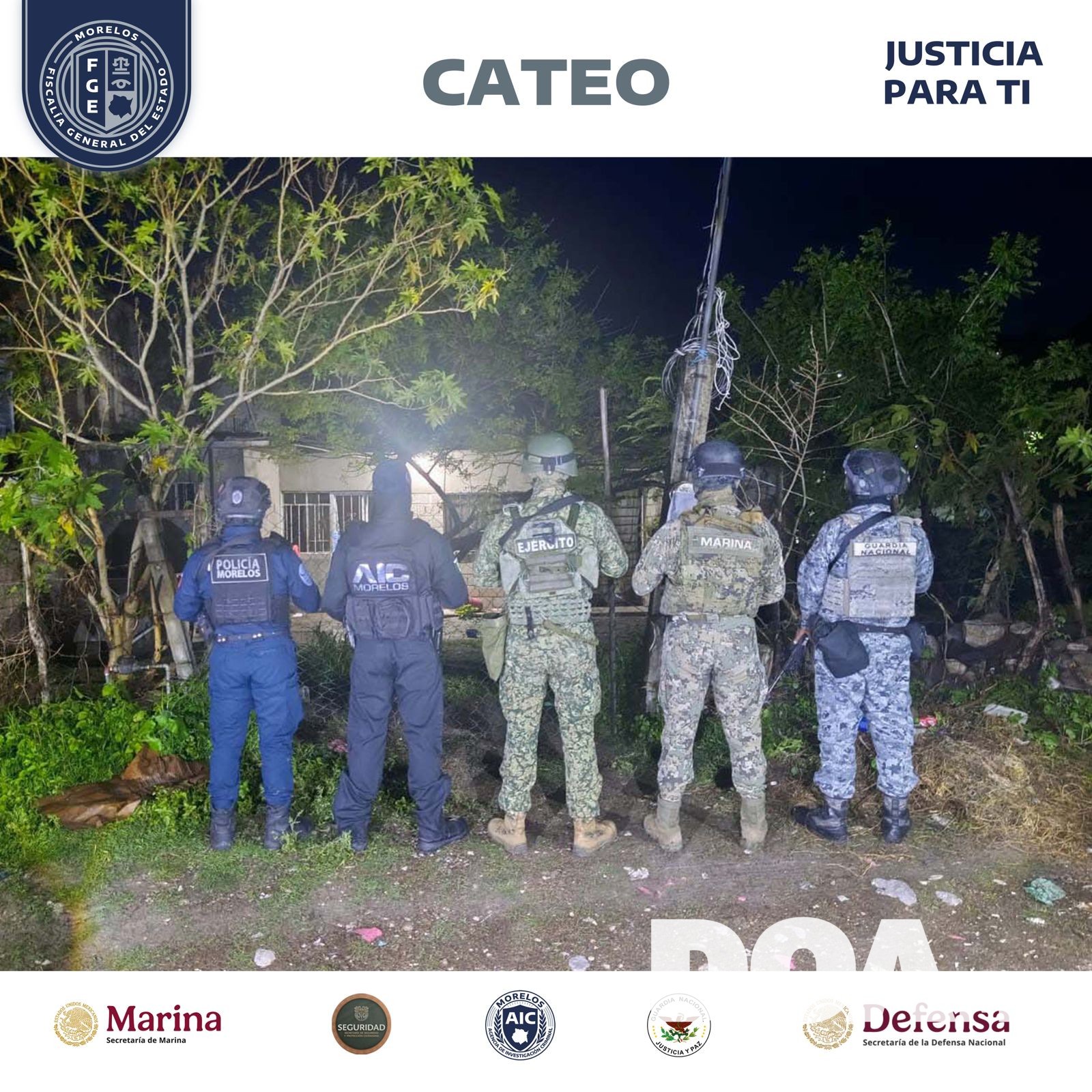Catean vivienda en Ayala por presunta venta de drogas; aseguran cristal, marihuana y un arma